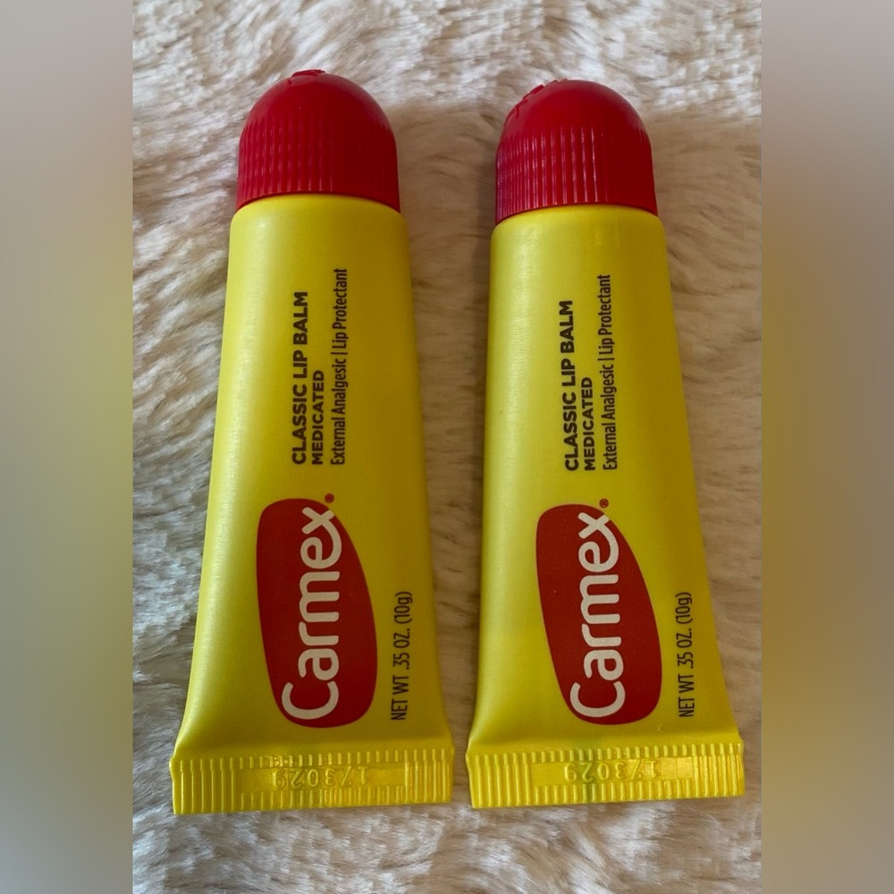 2 New Carmex Classic Lip Balm Medicated 0.35 oz Each *Unsealed, Loose, Unopened*